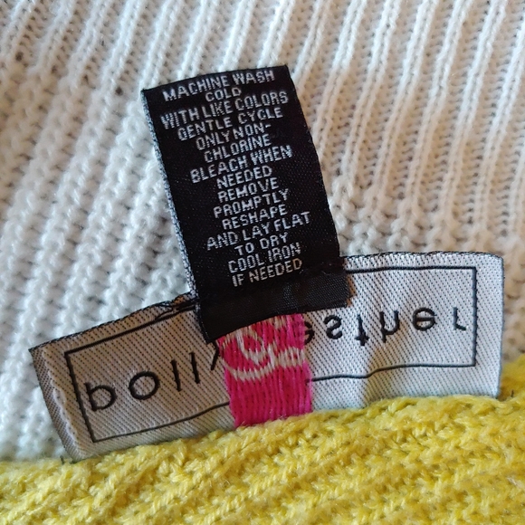 Polly & Esther Twist Front Color Block Sweater Women's Size Large - Picture 6 of 6